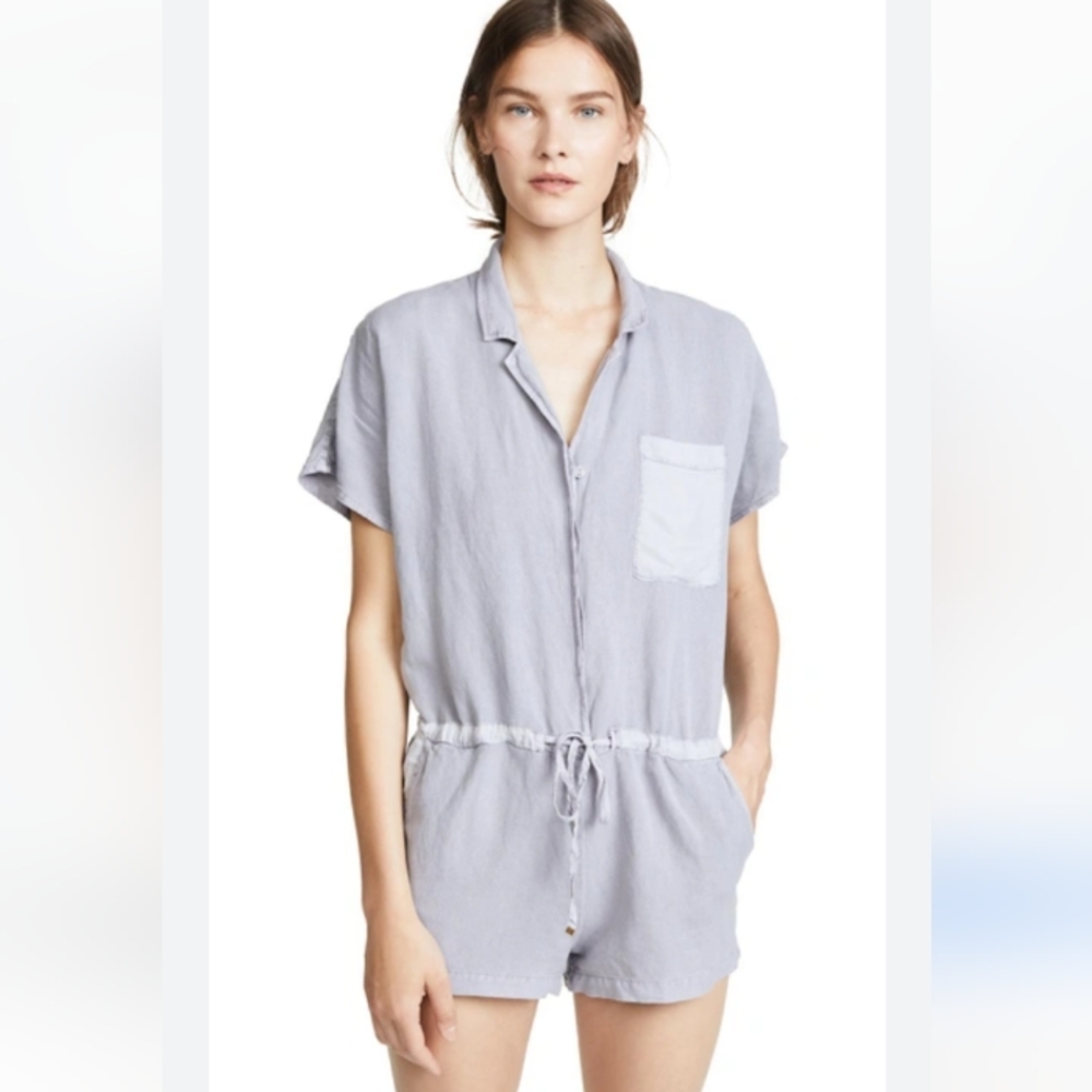 Young Fabulous & Broke Linen Jacobson Romper